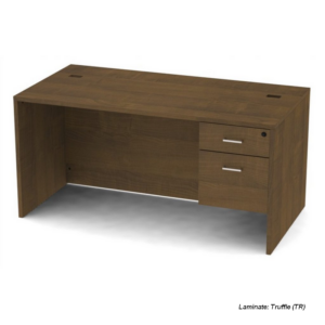 Belair Lite Single Pedestal Desk with Full Modesty (All Sizes & Finishes)