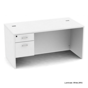 Belair Lite Single Pedestal Desk with Full Modesty (All Sizes & Finishes)