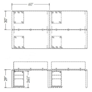 Belair Lite Multiple Desk Package (4 Pod)