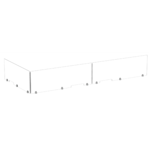 Belair Clear Acrylic Barrier Connector Channels