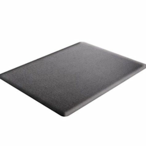 Deflecto Ergonomic Sit and Stand Black Chair Mat, 45" x 53"
