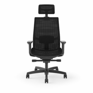 HON Ignition 2.0 All Mesh Task Chair with Headrest - Simply Black