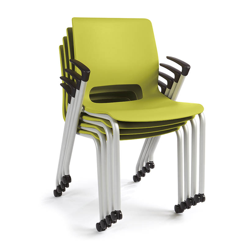 HON Motivate 4-Leg Stacking Chair (Pack of 2)