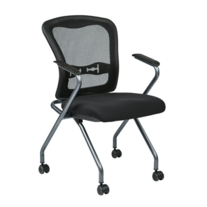 OSP Deluxe Nesting Chair with Breathable Mesh Back (Pack of 2)