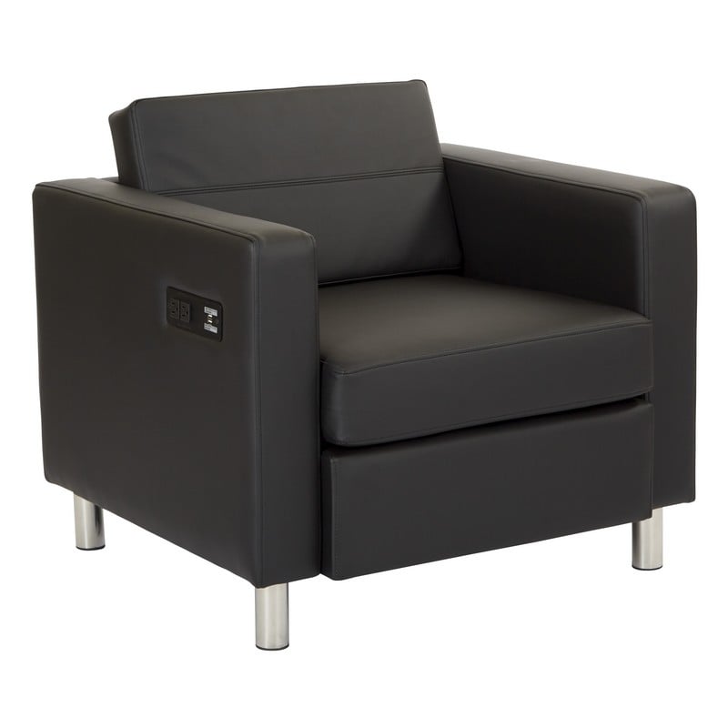 OSP Atlantic Office Arm Chair with Charging Station