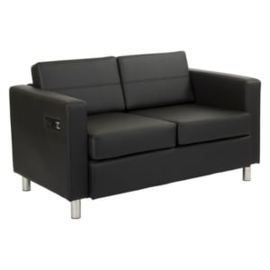 OSP Atlantic Office Sofa Loveseat with Charging Station