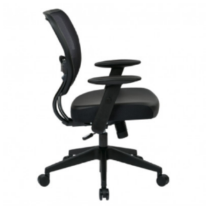 OSP Wipeable Seat Task Chair - Space Seating Professional AirGrid with Leather Seat