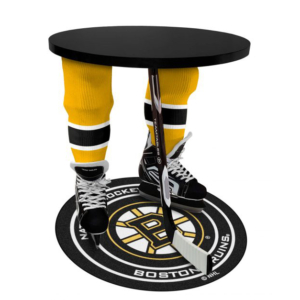 Team Tables Boston Bruins Hockey Table & Floor Mat