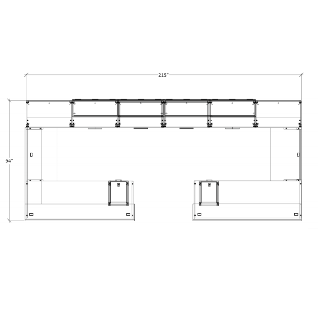 two person reception desk layout