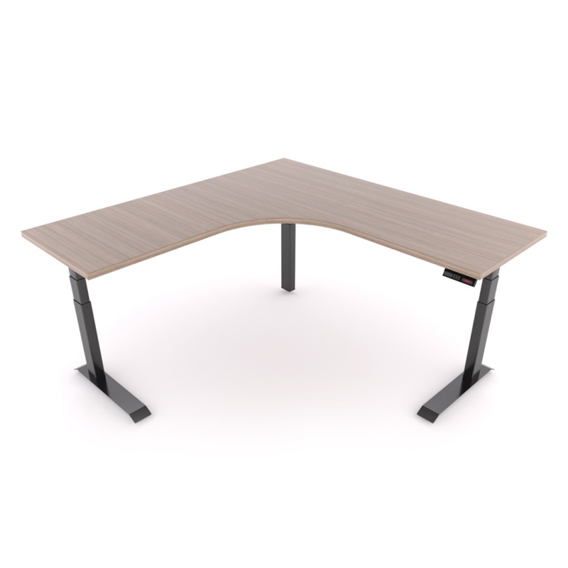 Workrite L-Shape Height Adjustable Table Desk - Fundamentals LX