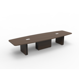 Extra Long Conference Tables - Norris Boat-Shaped with Power Data Ports
