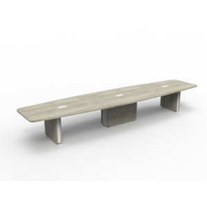 Extra Long Conference Tables - Norris Boat-Shaped with Power Data Ports