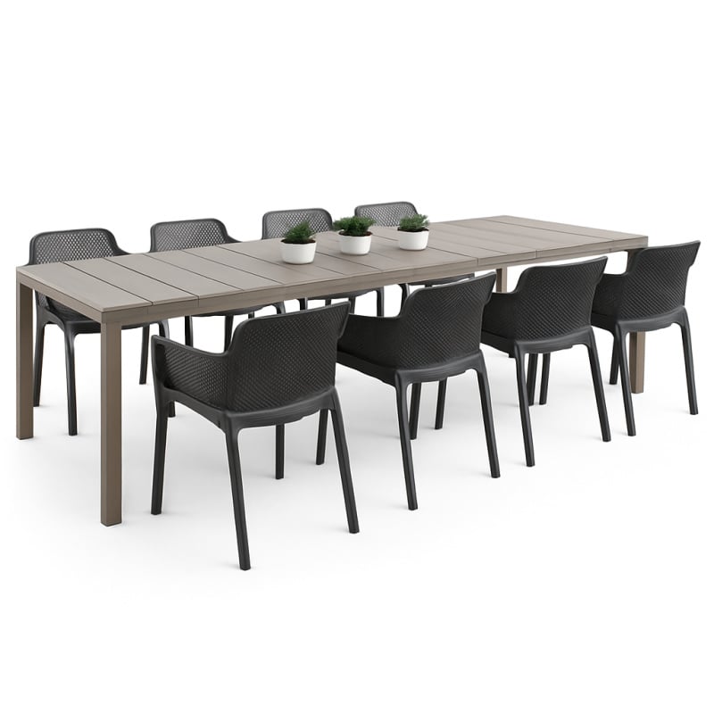 Nardi Rio Extendable Table - Tortora Finish