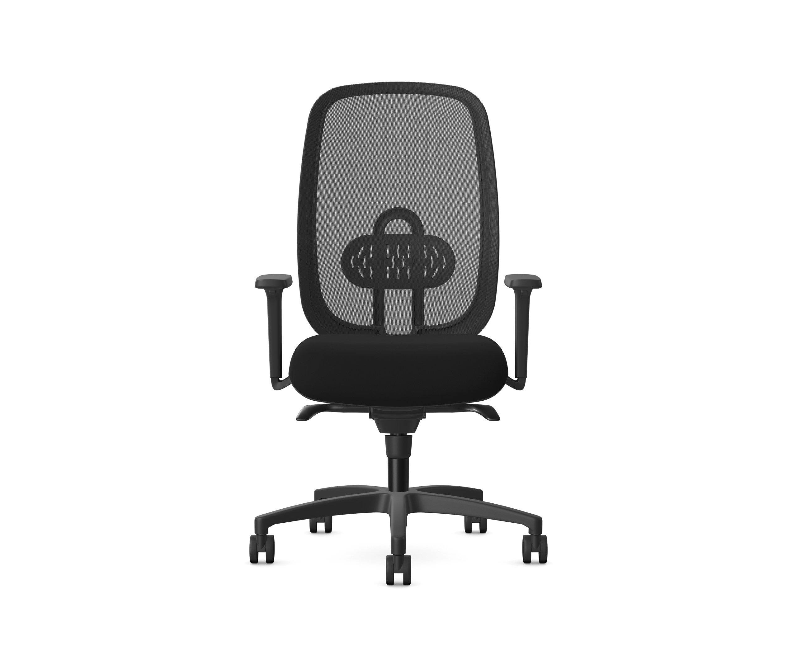 Black Stock Allseating Olive Task Chair